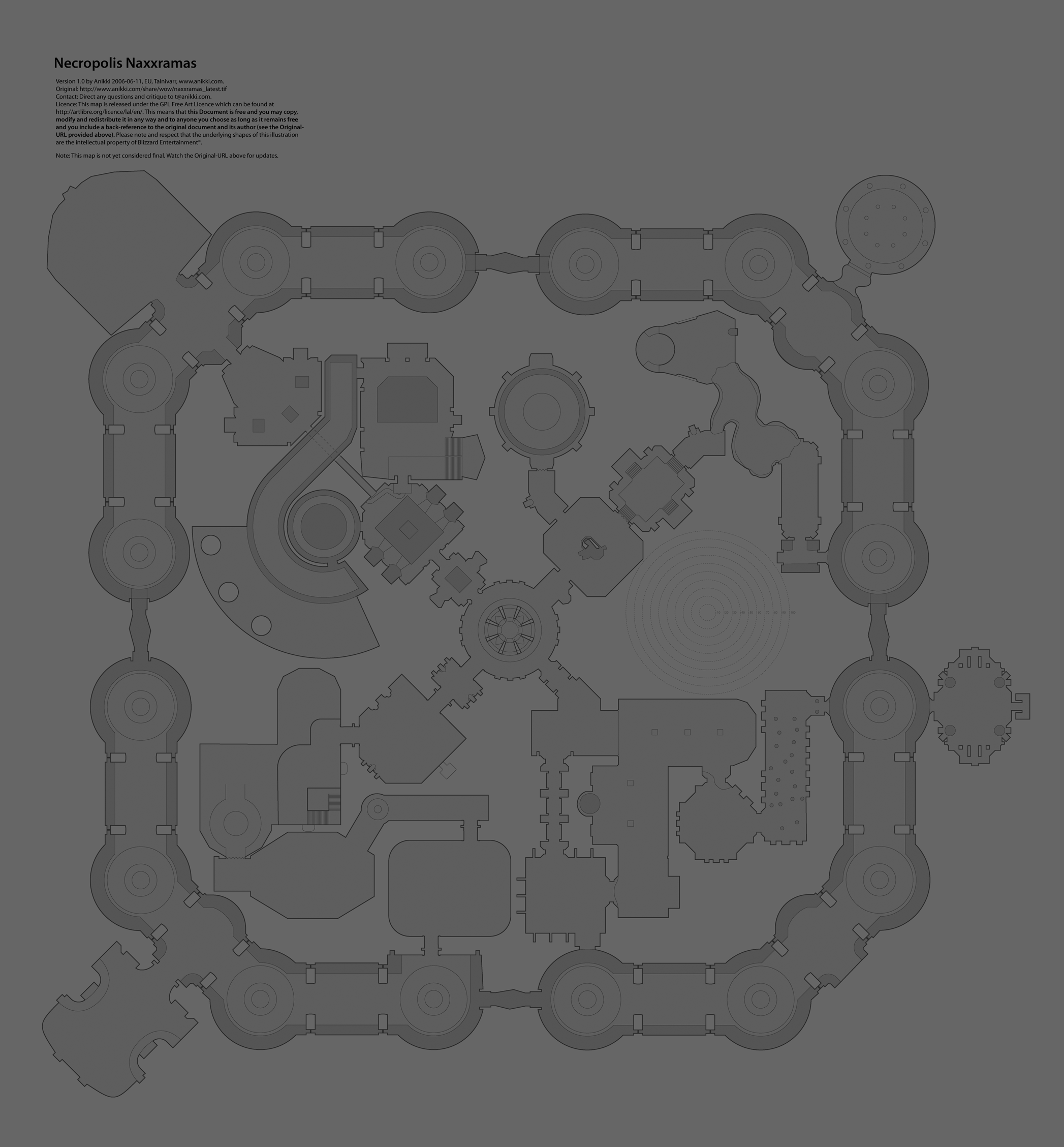 Naxxramas tactical map